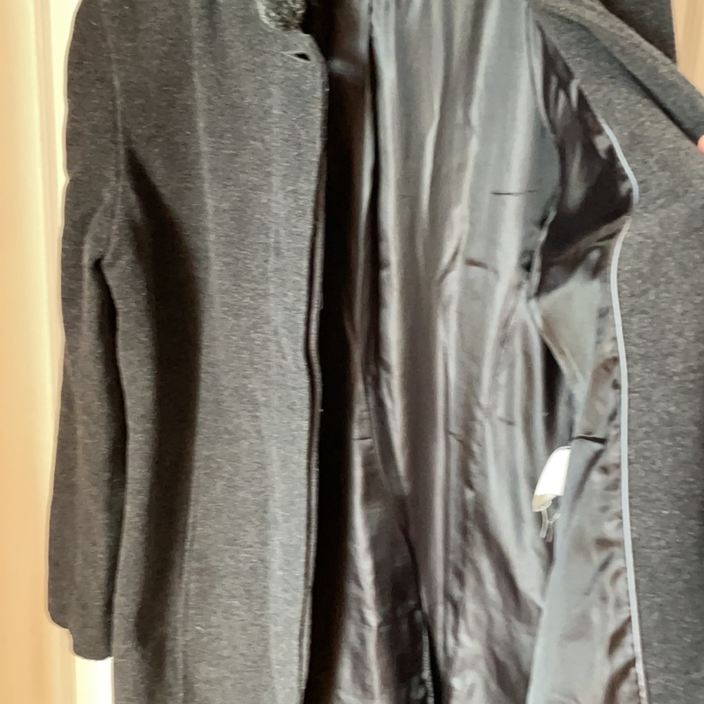πHPπ DONNYBROOK Vintage Style Faux Fur Trimmed Hooded Wool Blend Long CoatβοΈ - Picture 13 of 14